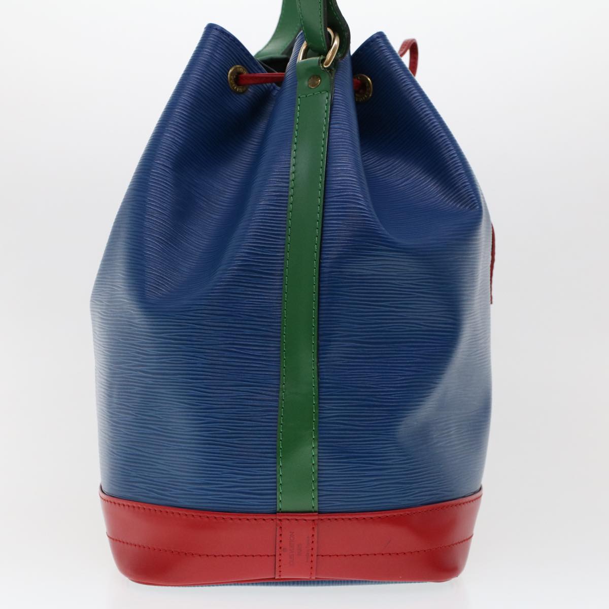 LOUIS VUITTON Epi Tricolor Noe Shoulder Bag Red Blue Green M44084 LV 46274