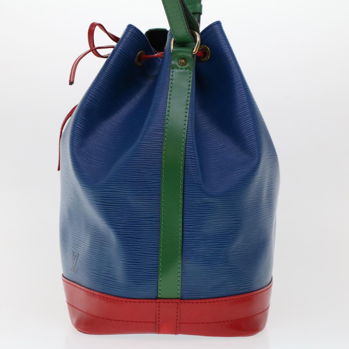 LOUIS VUITTON Epi Tricolor Noe Shoulder Bag Red Blue Green M44084 LV 46274
