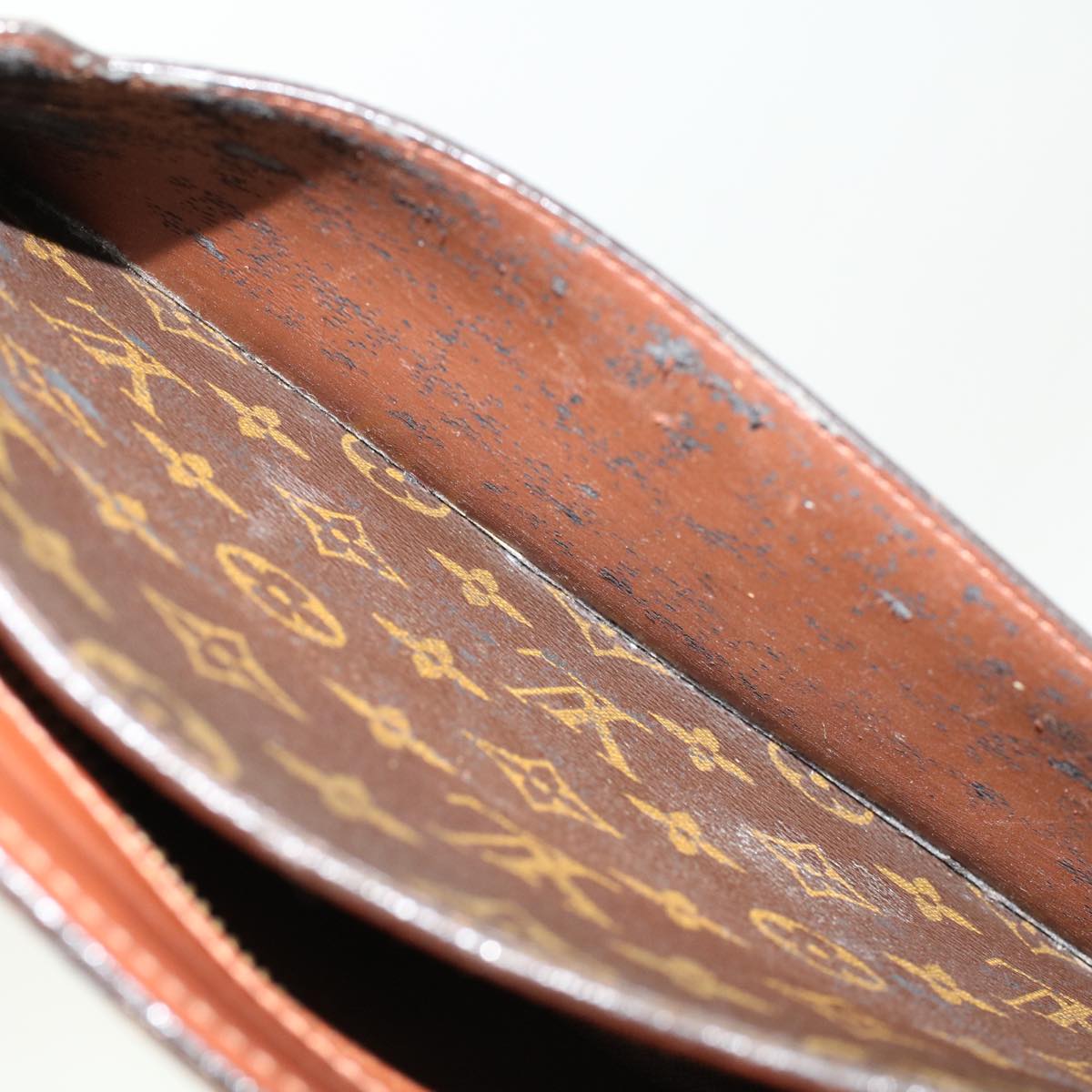 LOUIS VUITTON Monogram Pochette Homme Clutch Bag M51795 LV 46280