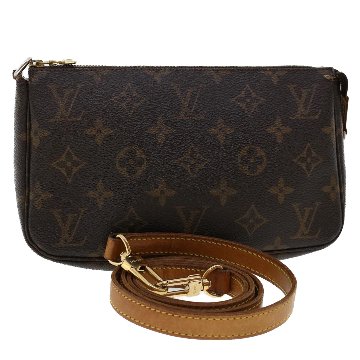 LOUIS VUITTON Monogram Pochette Accessoires Pouch M51980 LV 46281
