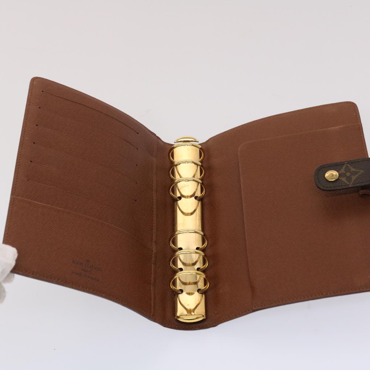 LOUIS VUITTON Monogram Agenda MM Day Planner Cover R20105 LV 46293
