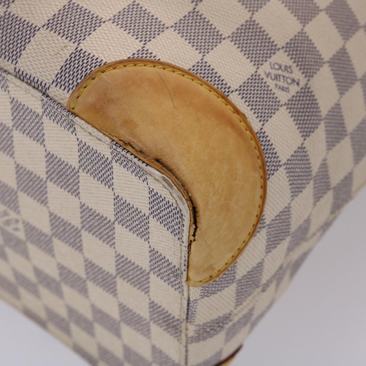 LOUIS VUITTON Damier Azur Hampstead MM Tote Bag N51206 LV 46298