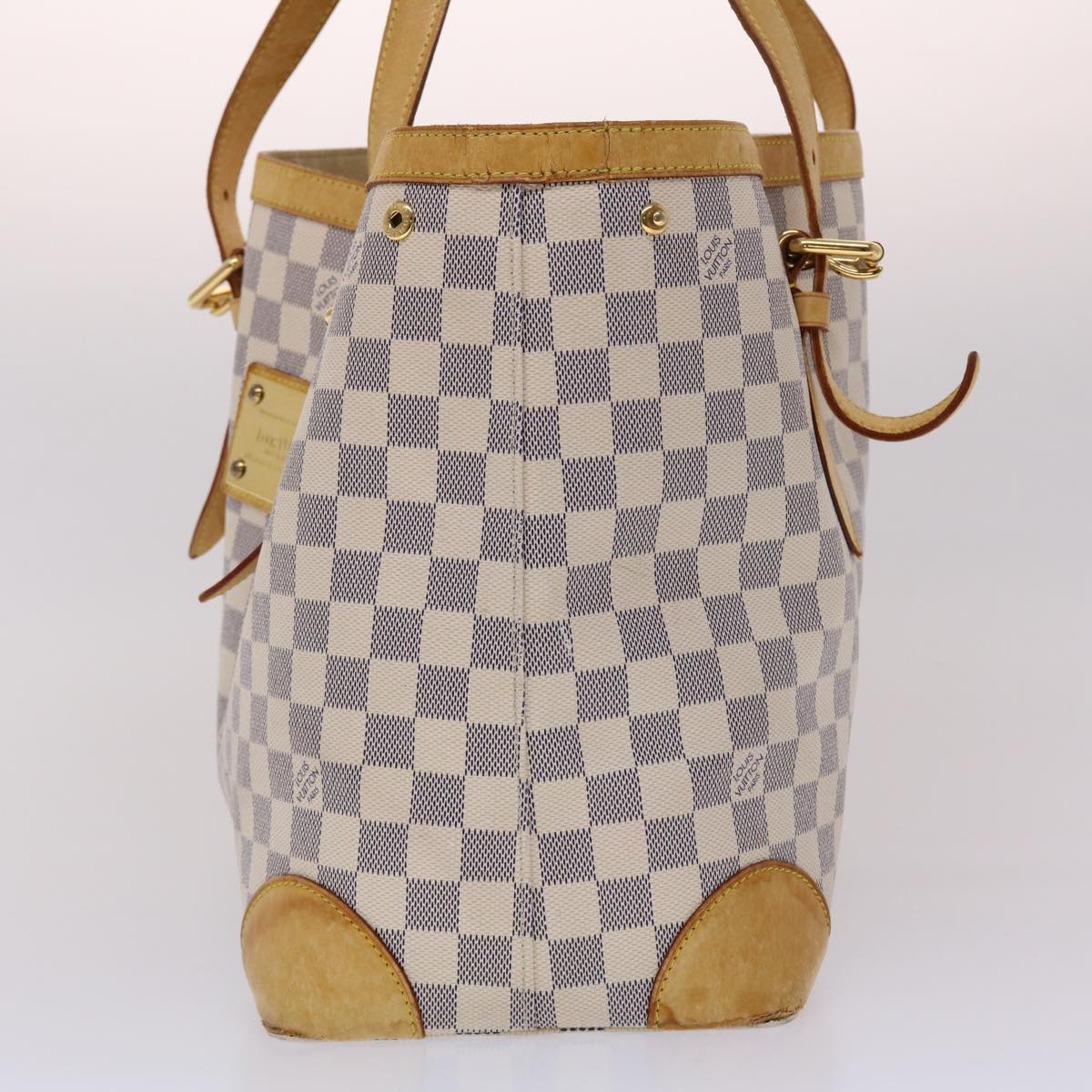 LOUIS VUITTON Damier Azur Hampstead MM Tote Bag N51206 LV 46298