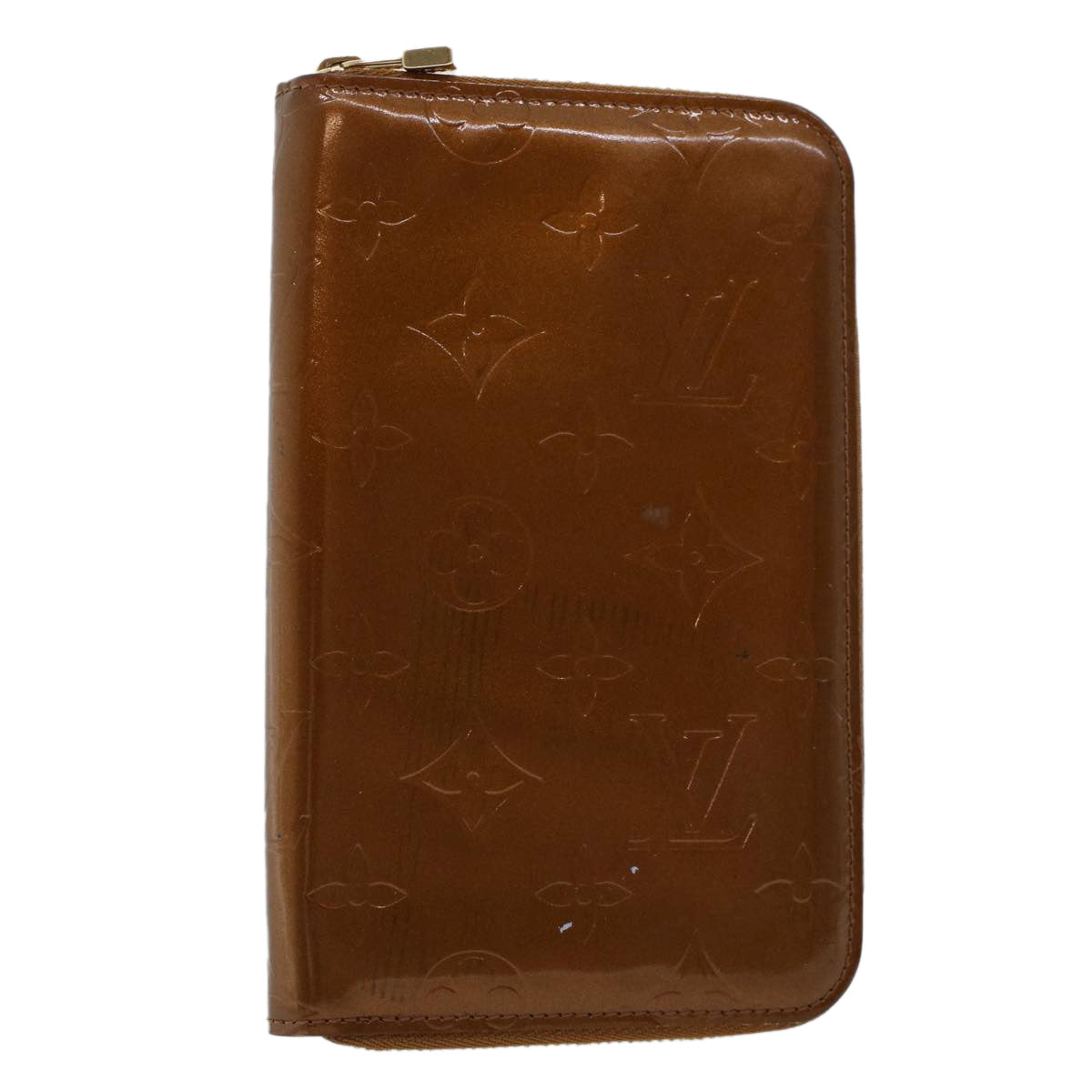 LOUIS VUITTON Monogram Vernis Eldridge Long Wallet Bronze M91127 LV 46300