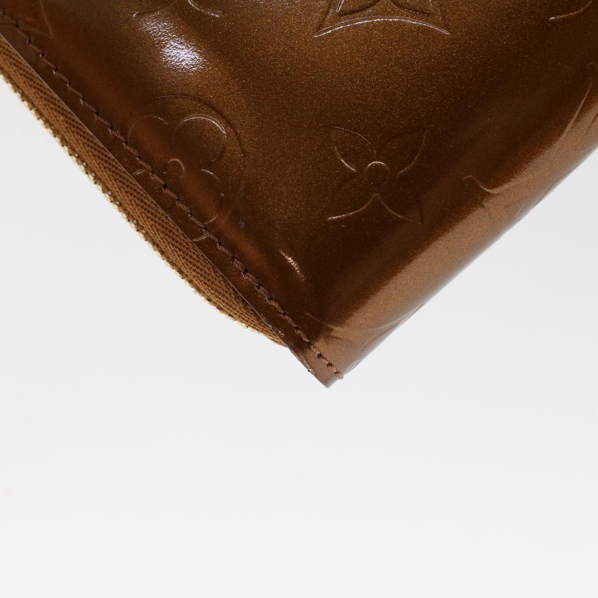 LOUIS VUITTON Monogram Vernis Eldridge Long Wallet Bronze M91127 LV 46300