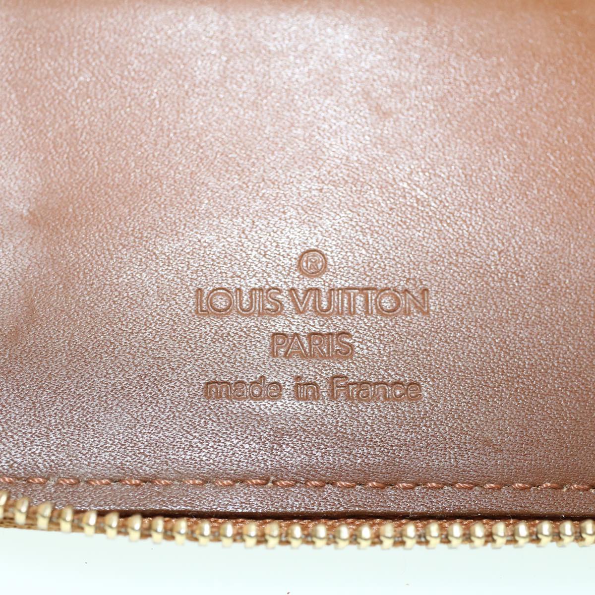 LOUIS VUITTON Monogram Vernis Eldridge Long Wallet Bronze M91127 LV 46300