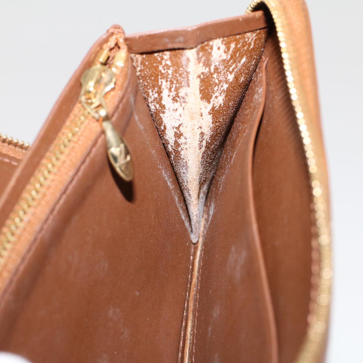 LOUIS VUITTON Monogram Vernis Eldridge Long Wallet Bronze M91127 LV 46300