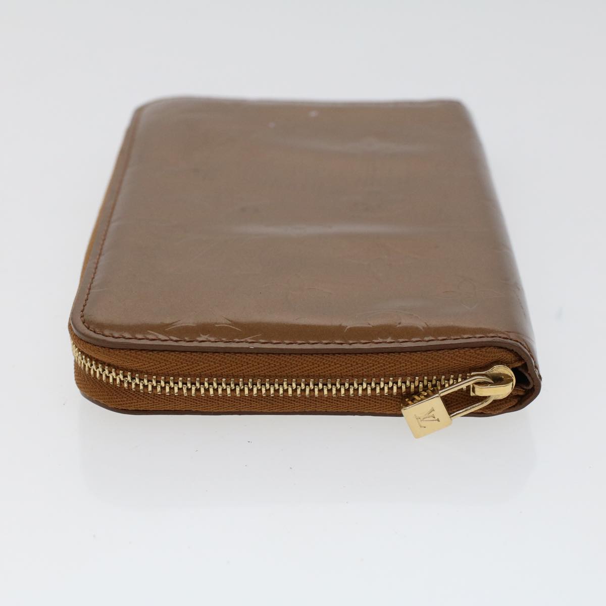 LOUIS VUITTON Monogram Vernis Eldridge Long Wallet Bronze M91127 LV 46300