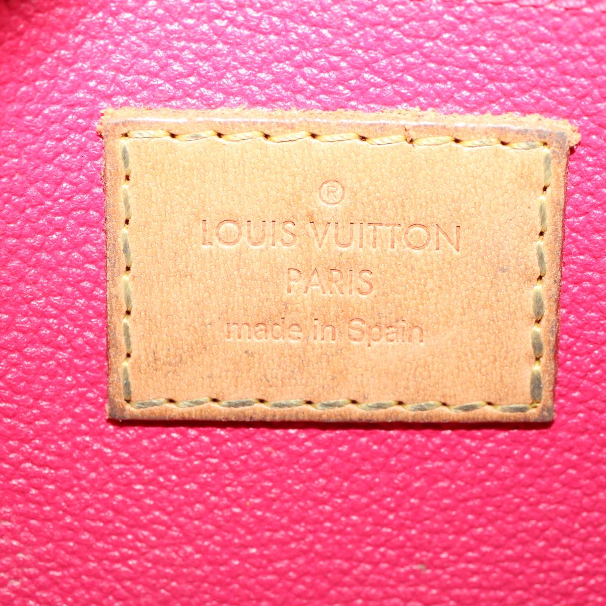 LOUIS VUITTON Monogram Multicolor Pochette Cosmetic Pouch Black M47355 LV 46301