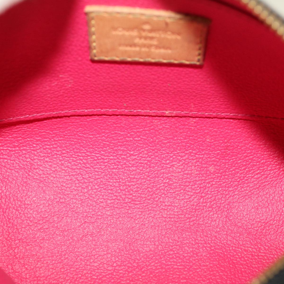 LOUIS VUITTON Monogram Multicolor Pochette Cosmetic Pouch Black M47355 LV 46301