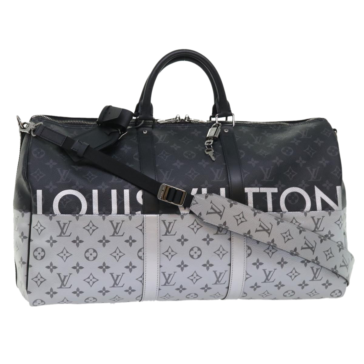 LOUIS VUITTON Eclipse Split Keepall Bandouliere 50 Boston Bag M43817 46325A
