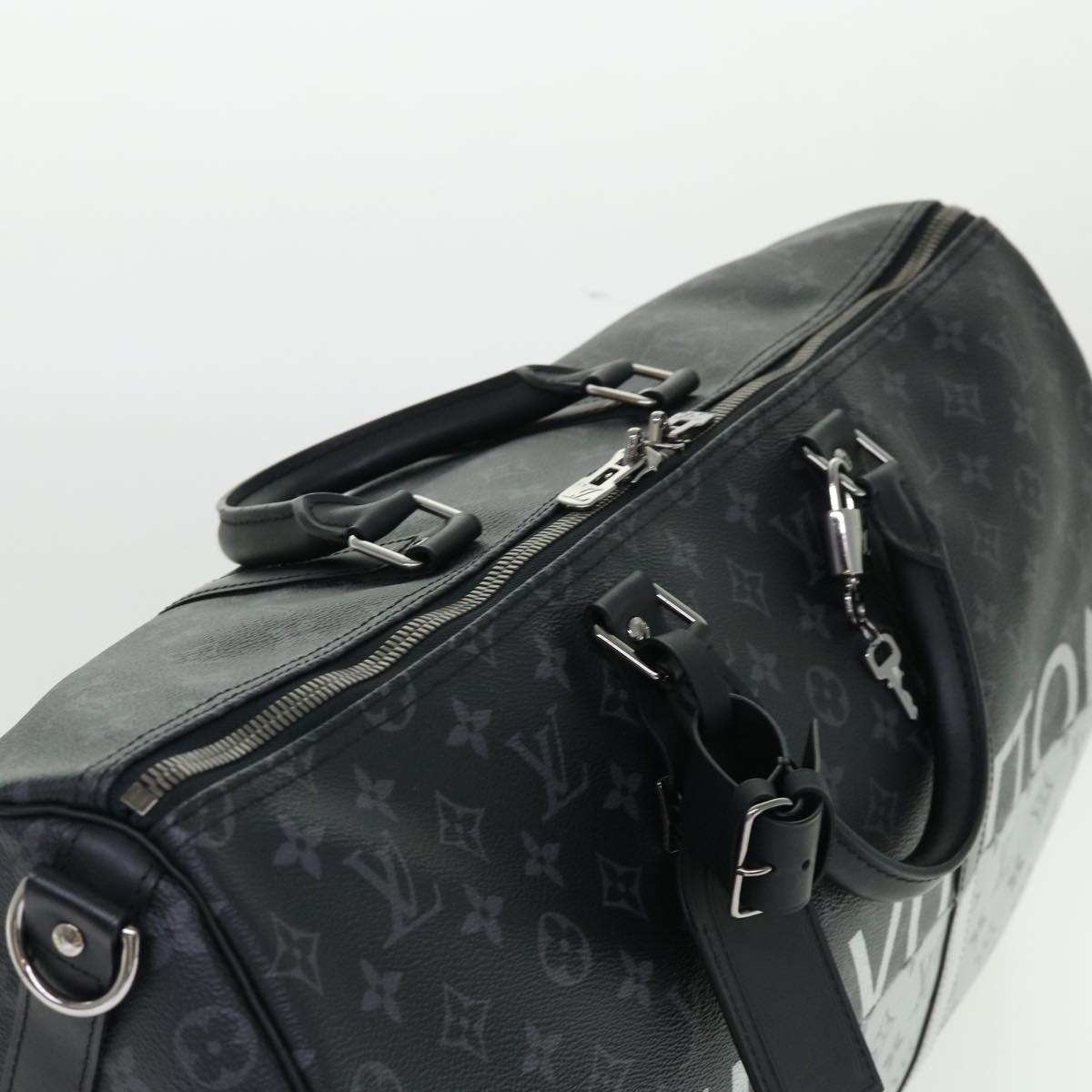 LOUIS VUITTON Eclipse Split Keepall Bandouliere 50 Boston Bag M43817 46325A