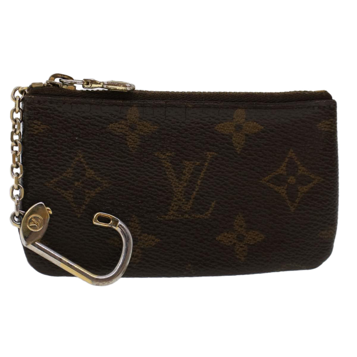 LOUIS VUITTON Monogram Pochette Cles Coin Purse M62650 LV 46327