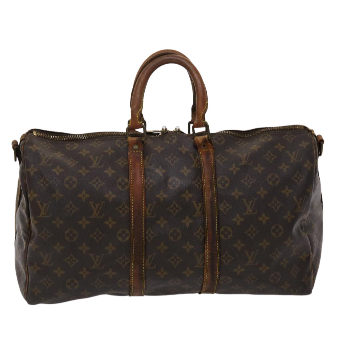 LOUIS VUITTON Monogram Keepall Bandouliere 45 Boston Bag M41418 LV 46329