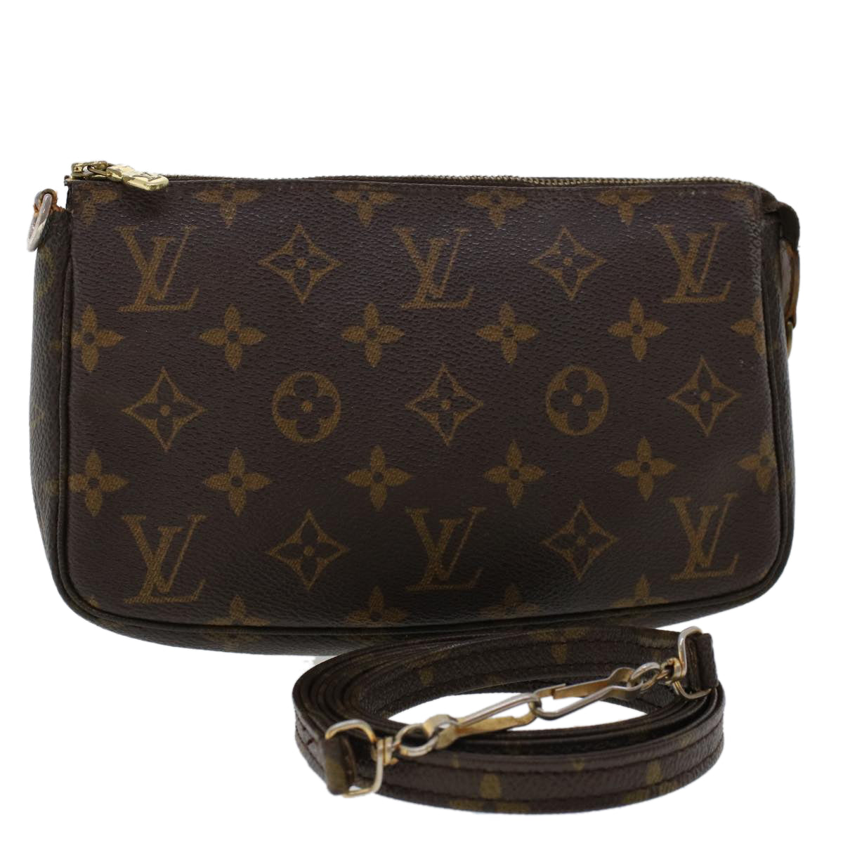 LOUIS VUITTON Monogram Pochette Accessoires Pouch M51980 LV 46330