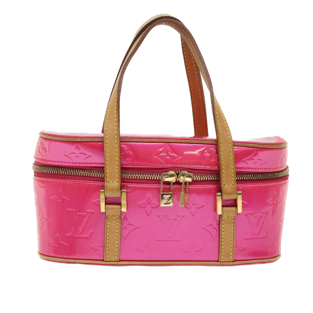 LOUIS VUITTON Monogram Vernis Sullivan Horizontal PM Fuchsia M91269 46334