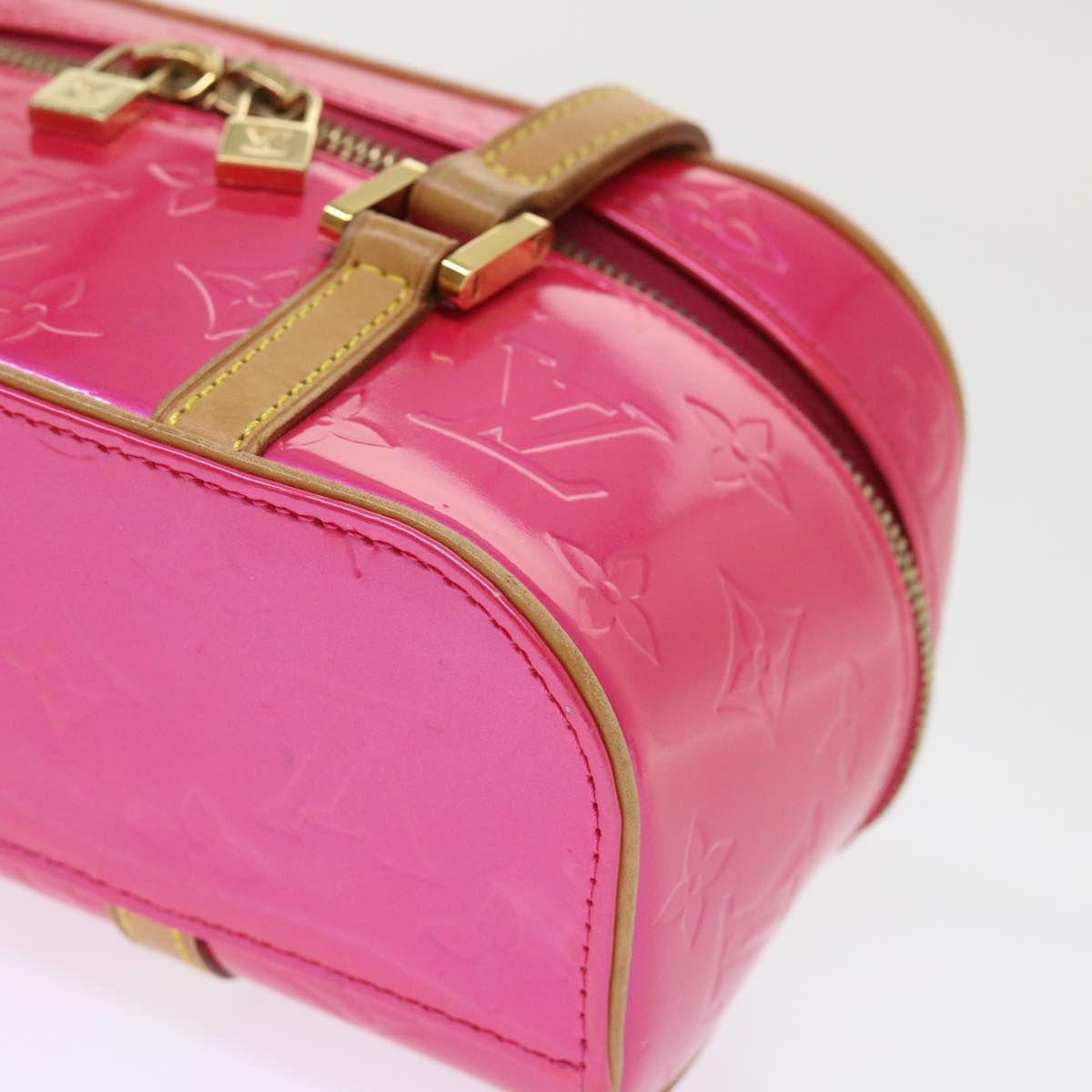 LOUIS VUITTON Monogram Vernis Sullivan Horizontal PM Fuchsia M91269 46334