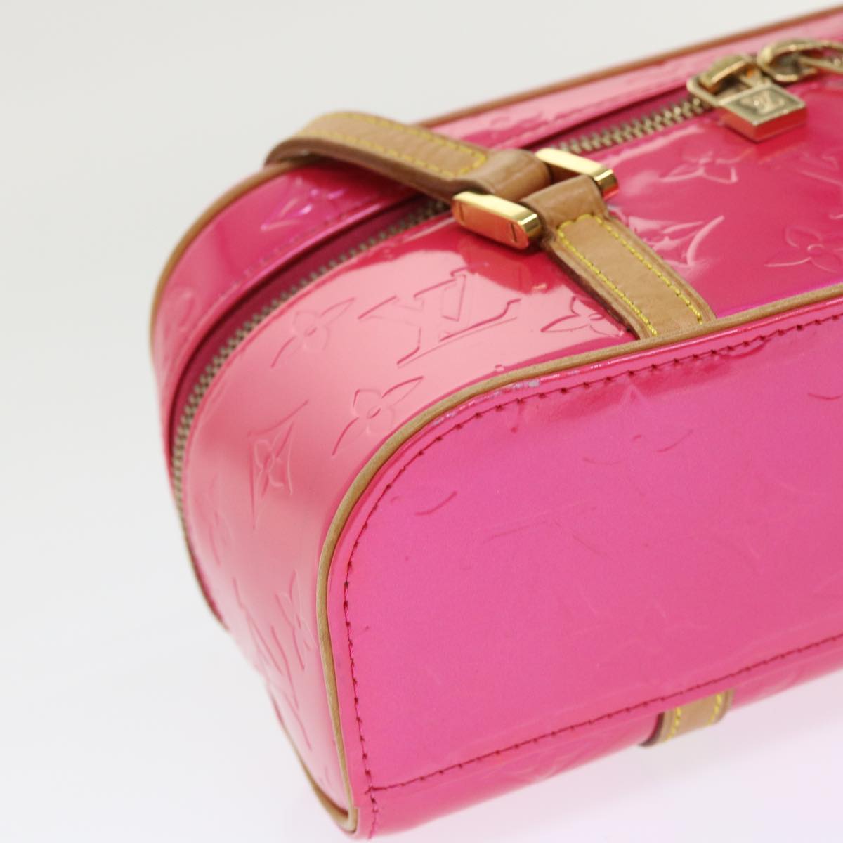 LOUIS VUITTON Monogram Vernis Sullivan Horizontal PM Fuchsia M91269 46334