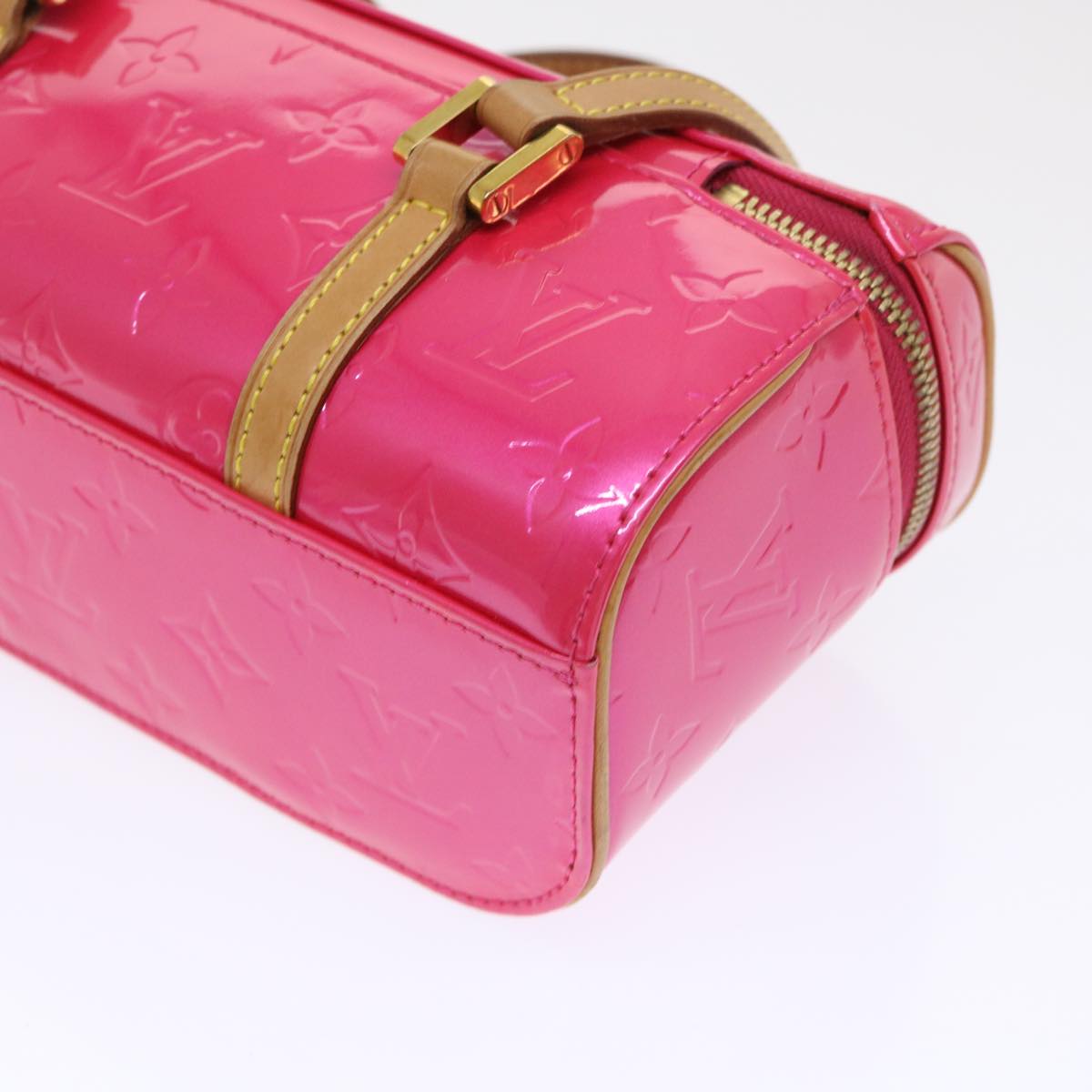 LOUIS VUITTON Monogram Vernis Sullivan Horizontal PM Fuchsia M91269 46334
