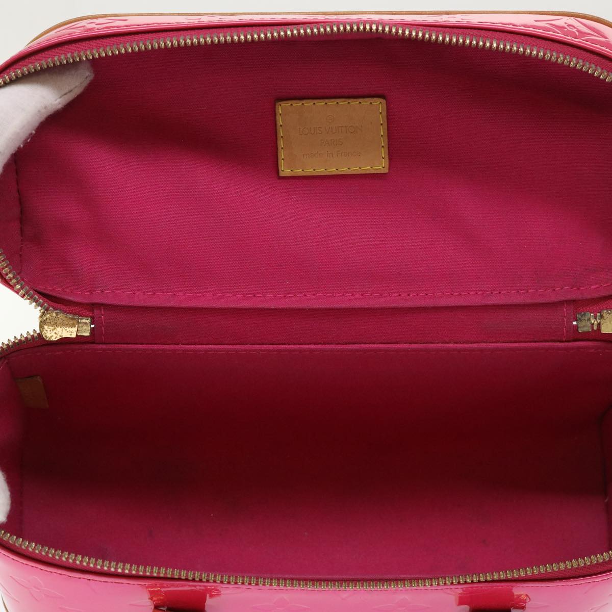 LOUIS VUITTON Monogram Vernis Sullivan Horizontal PM Fuchsia M91269 46334