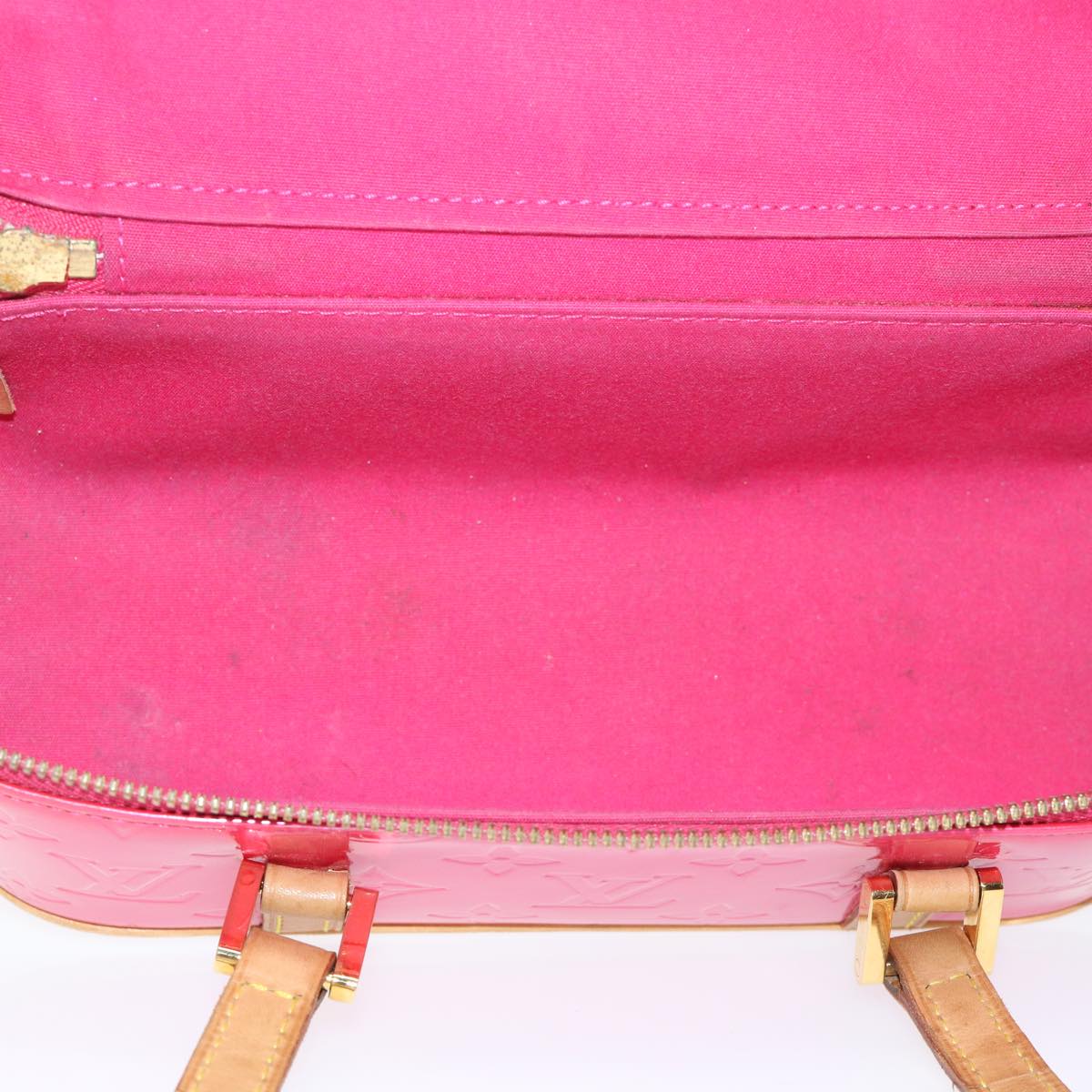 LOUIS VUITTON Monogram Vernis Sullivan Horizontal PM Fuchsia M91269 46334