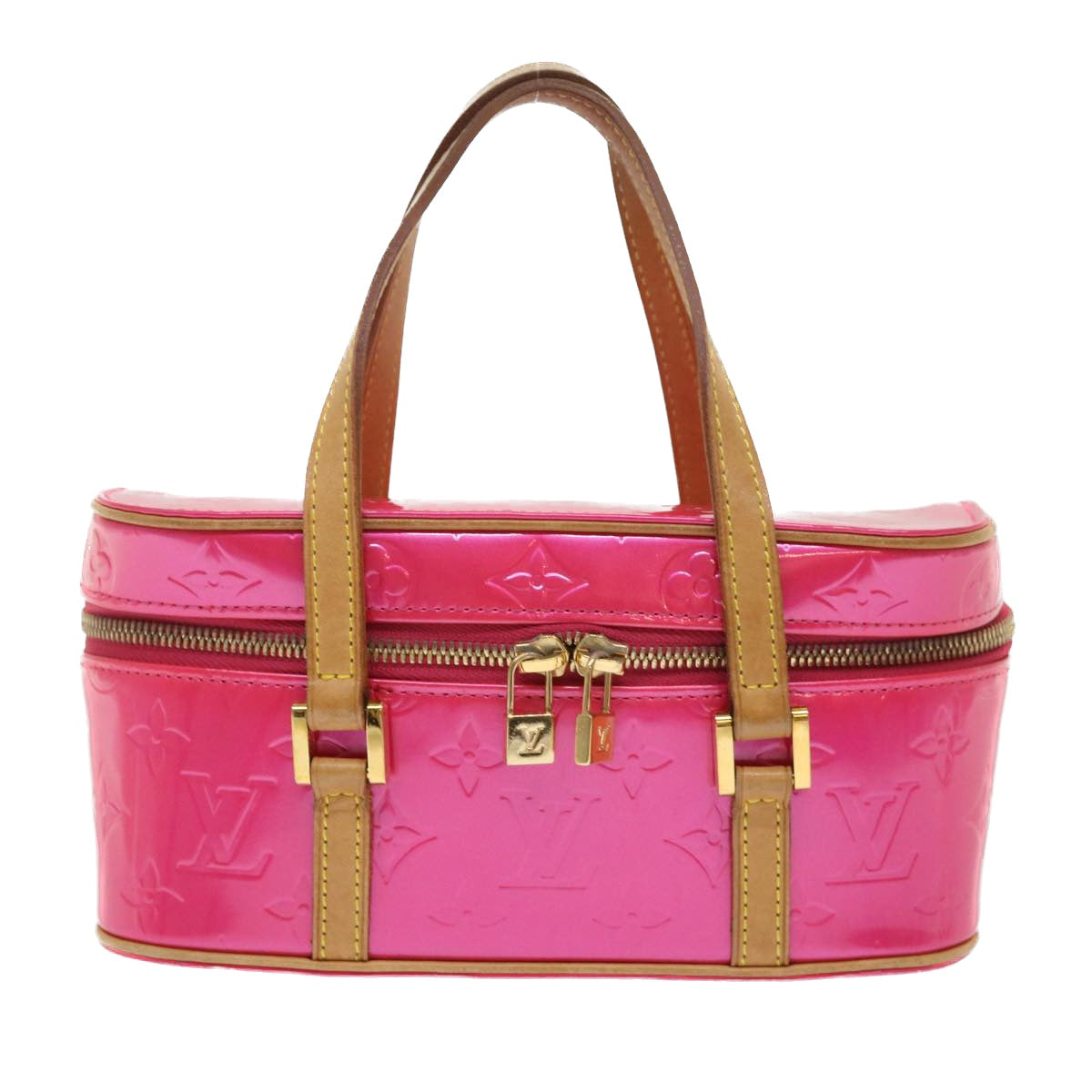 LOUIS VUITTON Monogram Vernis Sullivan Horizontal PM Fuchsia M91269 46334