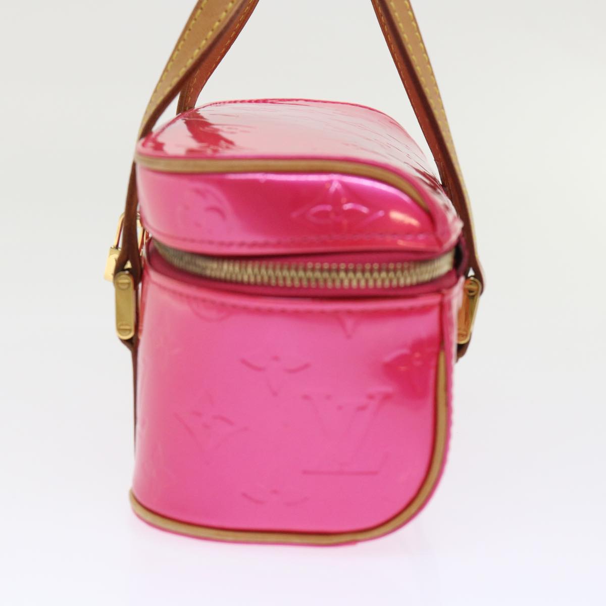 LOUIS VUITTON Monogram Vernis Sullivan Horizontal PM Fuchsia M91269 46334