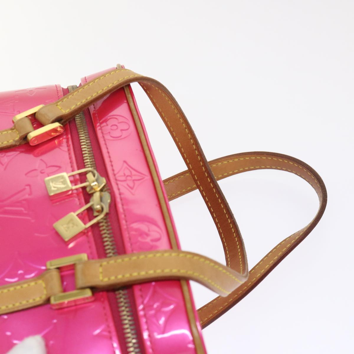 LOUIS VUITTON Monogram Vernis Sullivan Horizontal PM Fuchsia M91269 46334