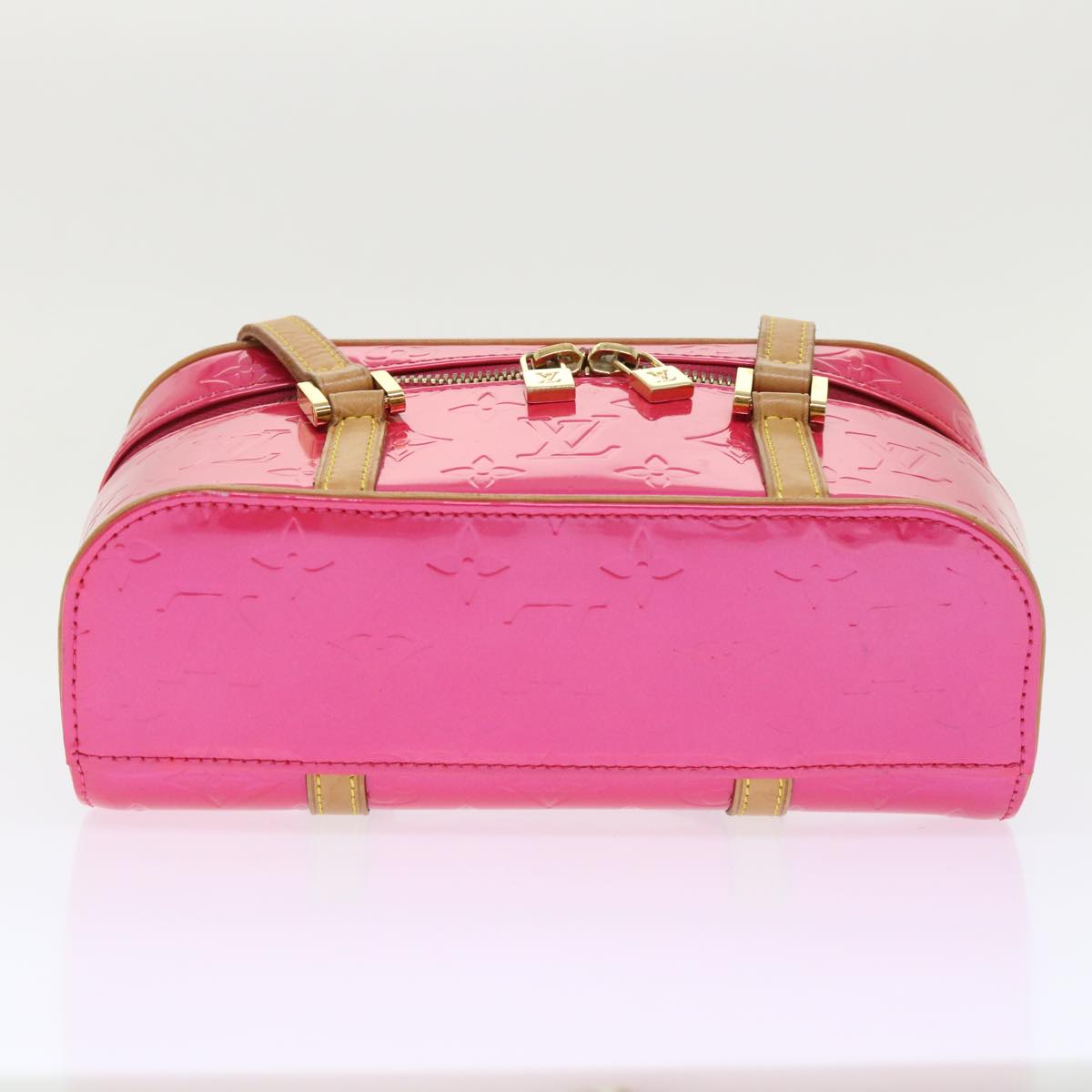 LOUIS VUITTON Monogram Vernis Sullivan Horizontal PM Fuchsia M91269 46334
