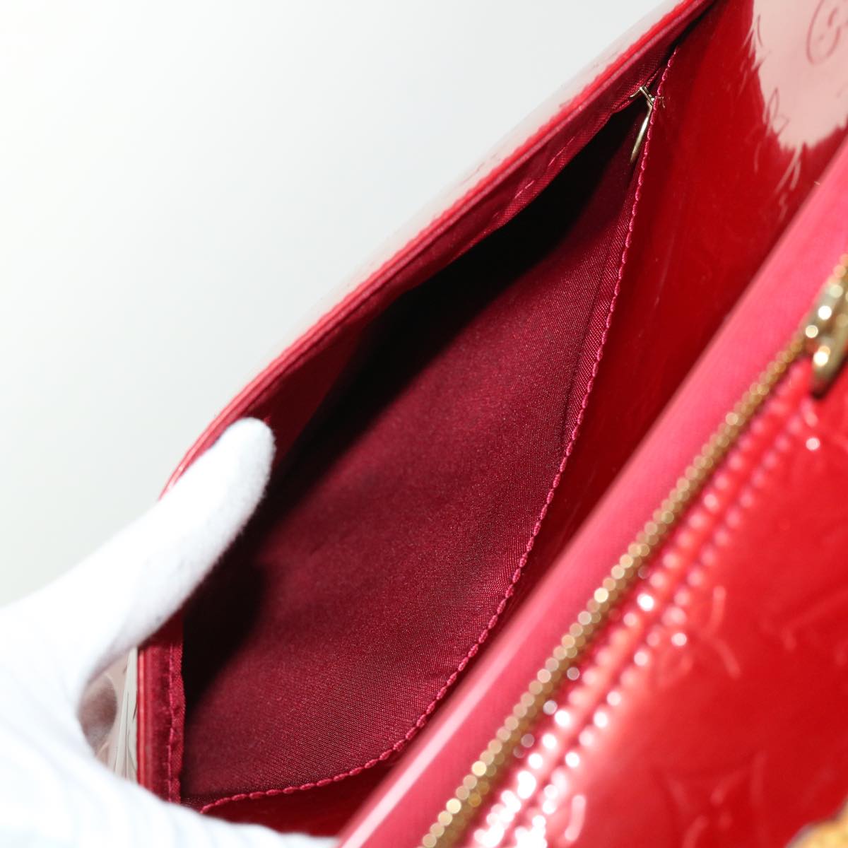 LOUIS VUITTON Monogram Vernis Pegas 45 suitcase Pomme D'amour M91278 46337