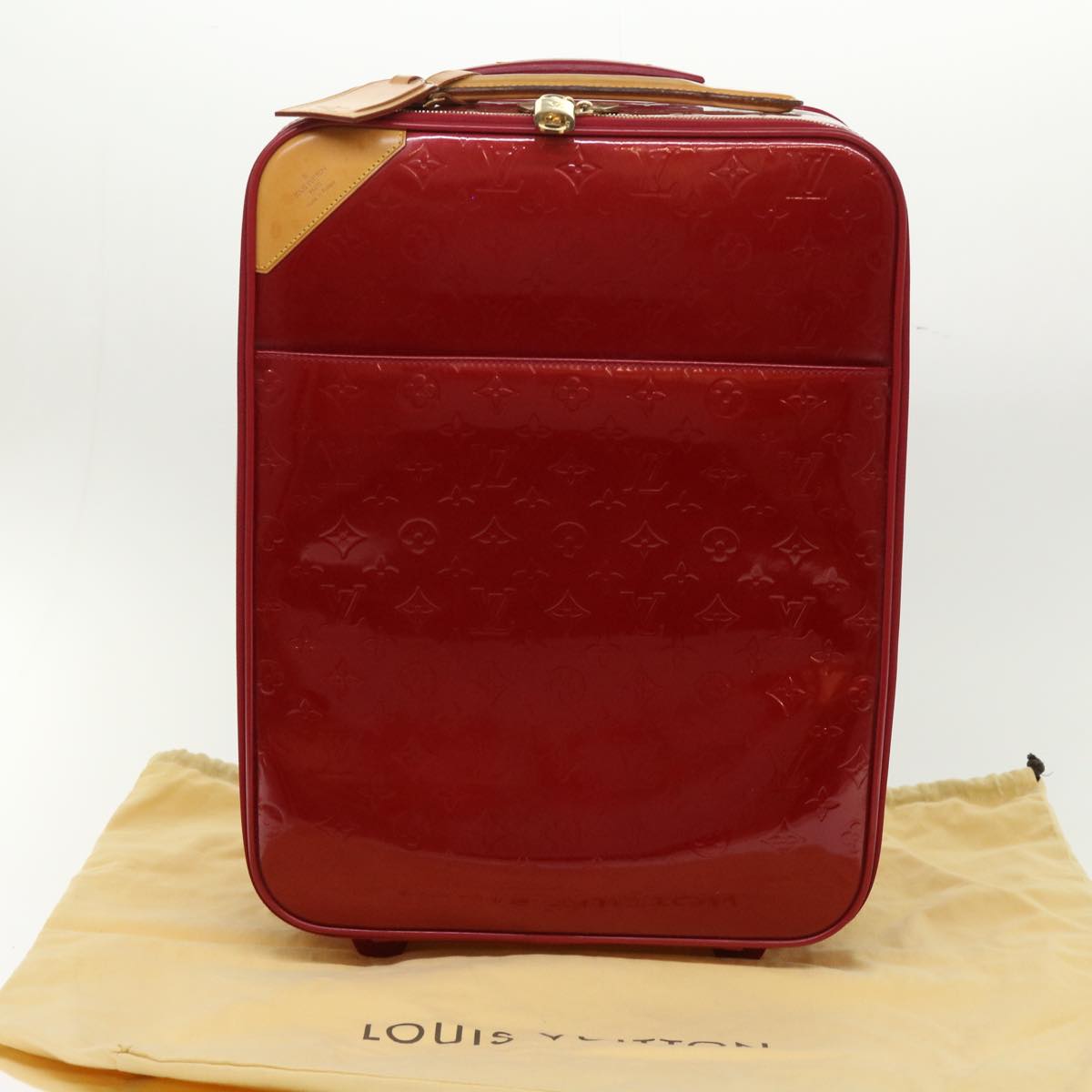 LOUIS VUITTON Monogram Vernis Pegas 45 suitcase Pomme D'amour M91278 46337