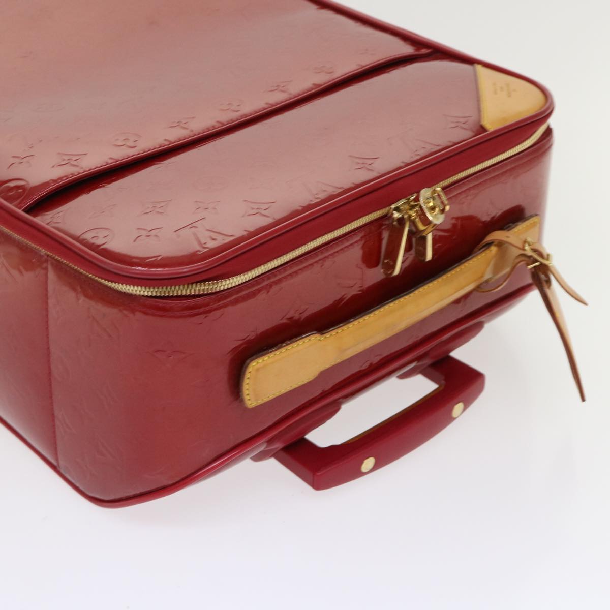 LOUIS VUITTON Monogram Vernis Pegas 45 suitcase Pomme D'amour M91278 46337