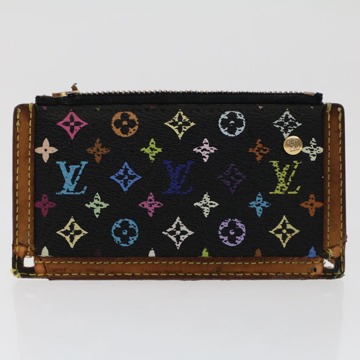 LOUIS VUITTON Monogram Epi Coin Purse 5Set Green Black Blue LV 46339