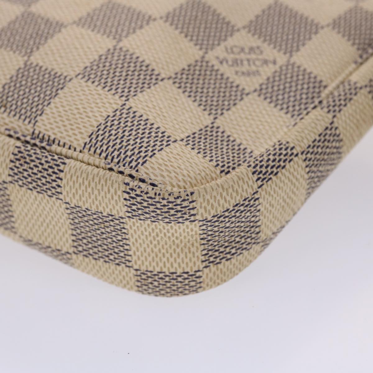 LOUIS VUITTON Damier Azur Pochette Accessoires Pouch N51986 LV 46340