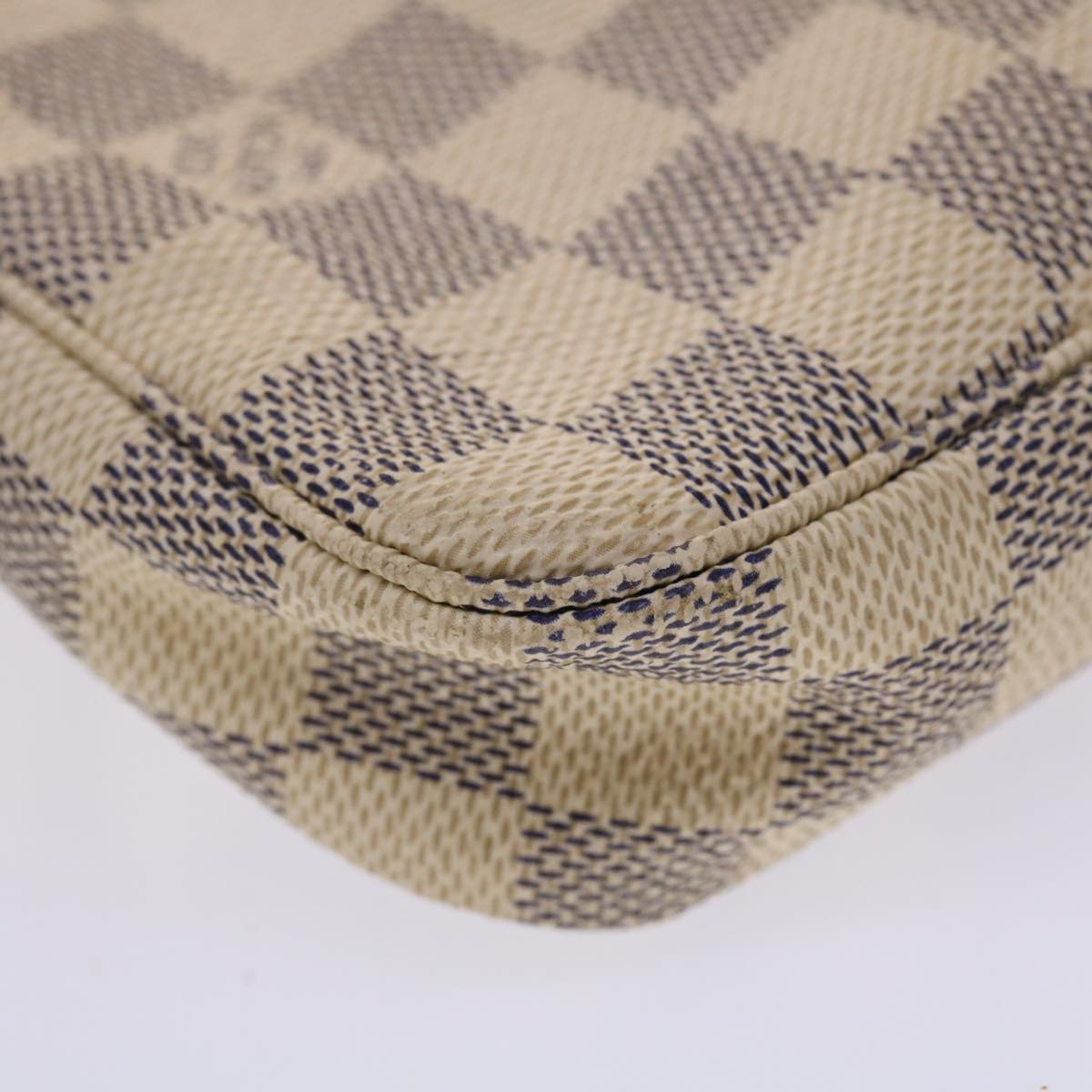 LOUIS VUITTON Damier Azur Pochette Accessoires Pouch N51986 LV 46340