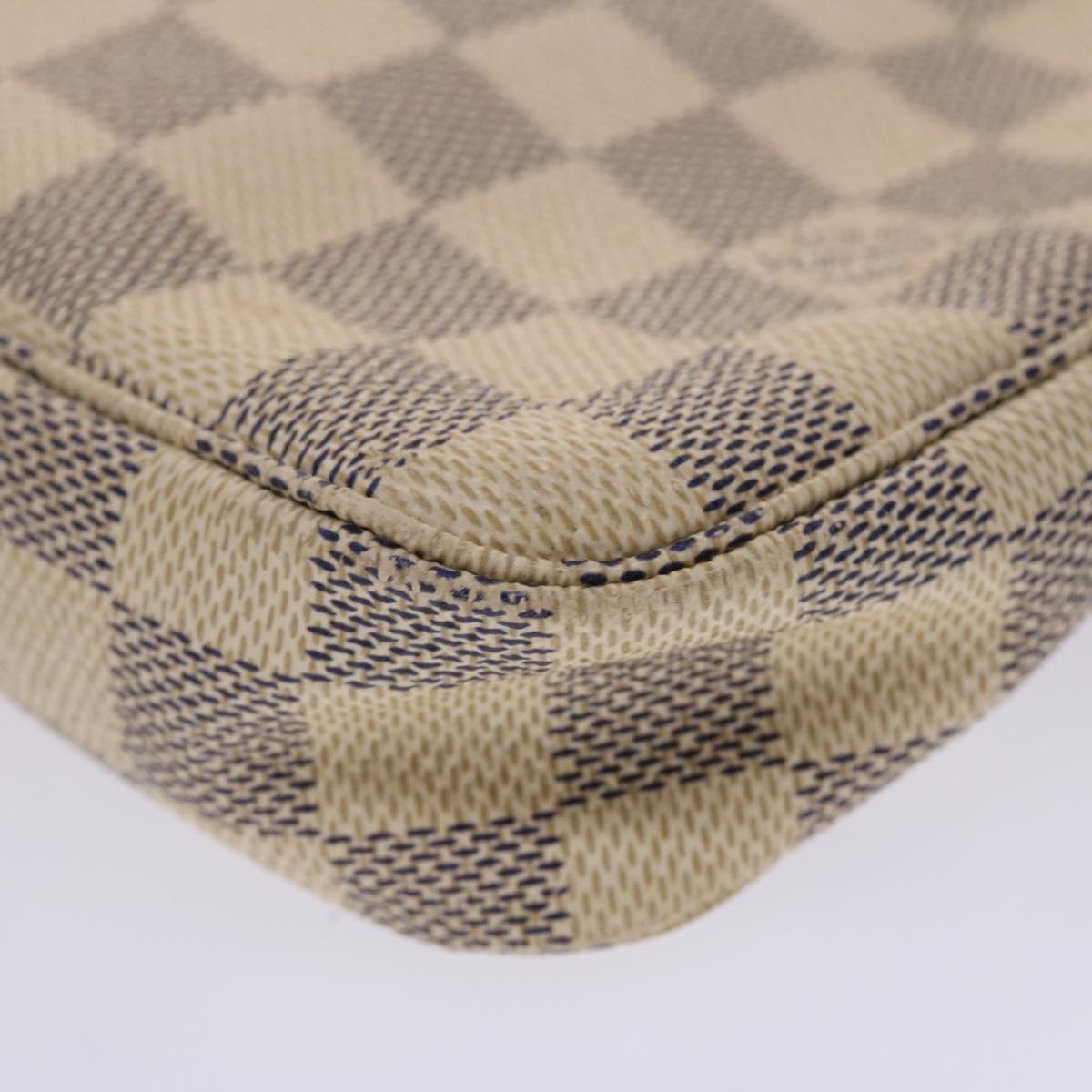 LOUIS VUITTON Damier Azur Pochette Accessoires Pouch N51986 LV 46340