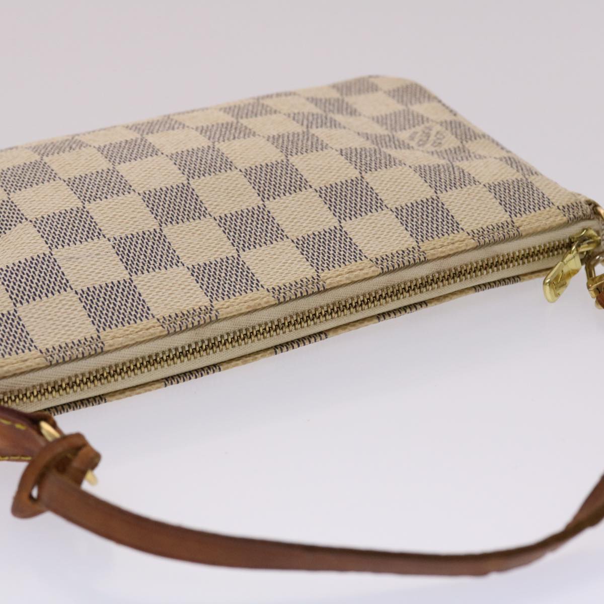 LOUIS VUITTON Damier Azur Pochette Accessoires Pouch N51986 LV 46340