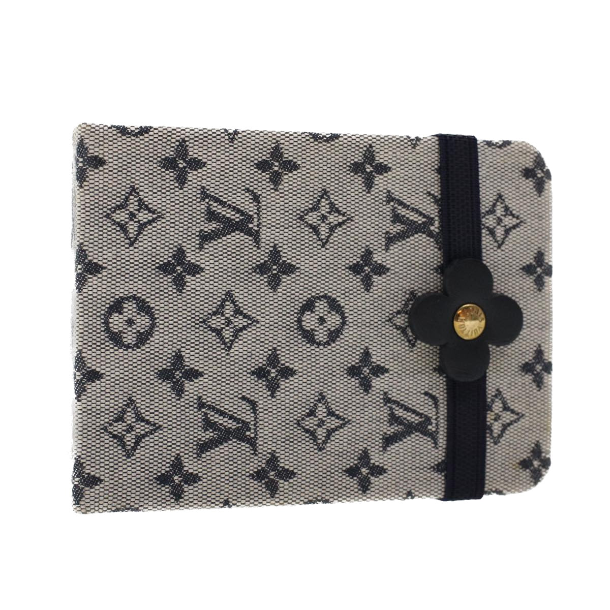 LOUIS VUITTON Monogram Mini Carnet MM Day Planner Cover Blue RR1012 46341