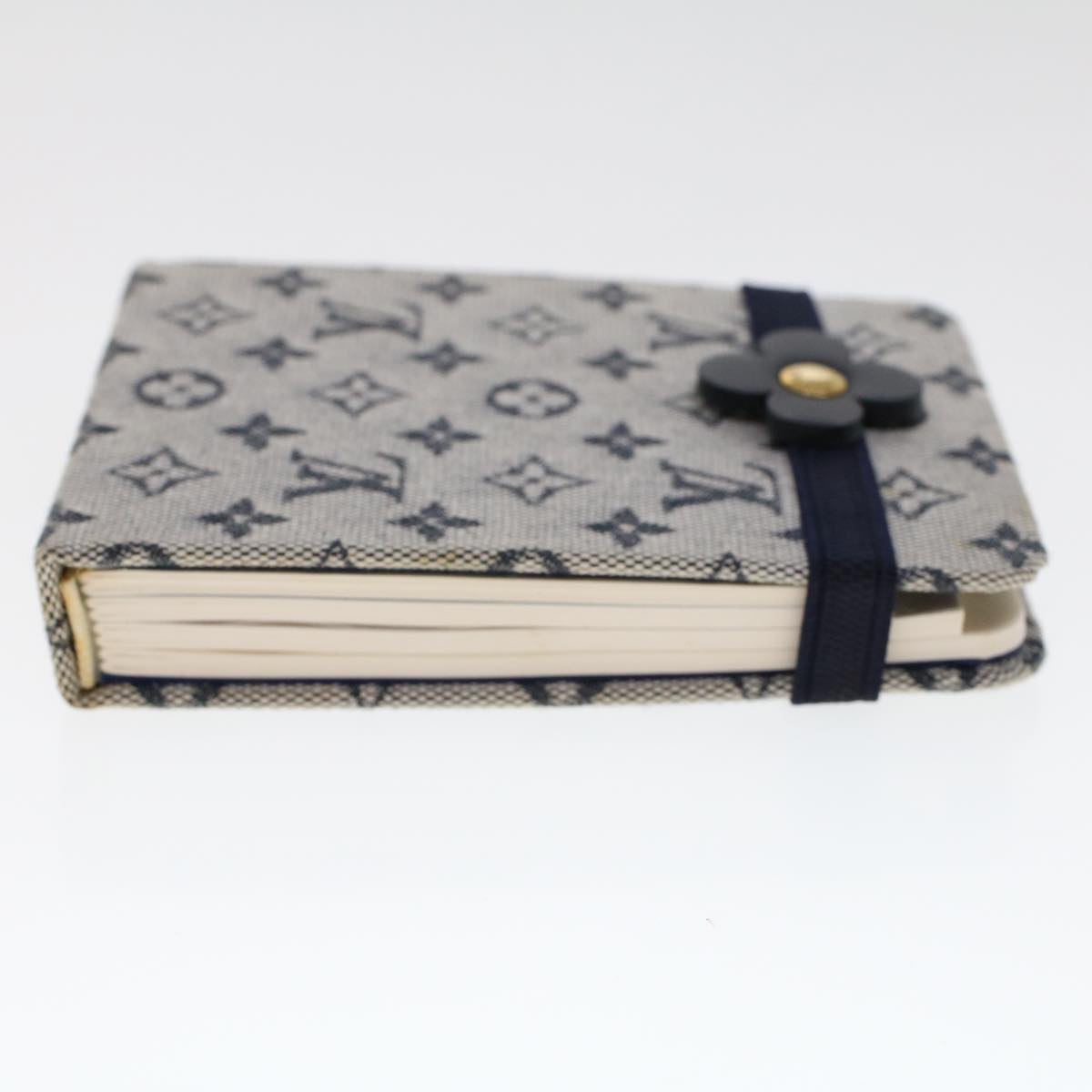 LOUIS VUITTON Monogram Mini Carnet MM Day Planner Cover Blue RR1012 46341
