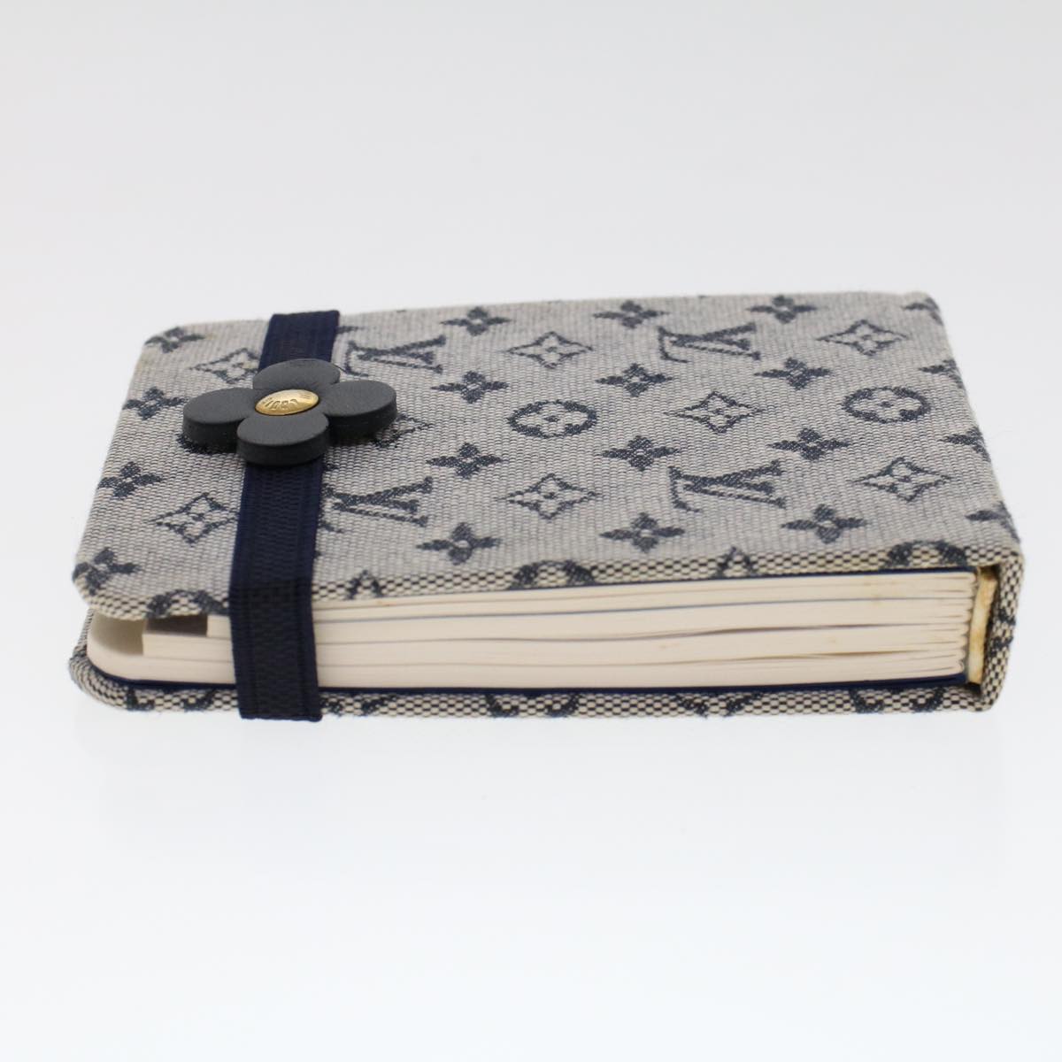 LOUIS VUITTON Monogram Mini Carnet MM Day Planner Cover Blue RR1012 46341
