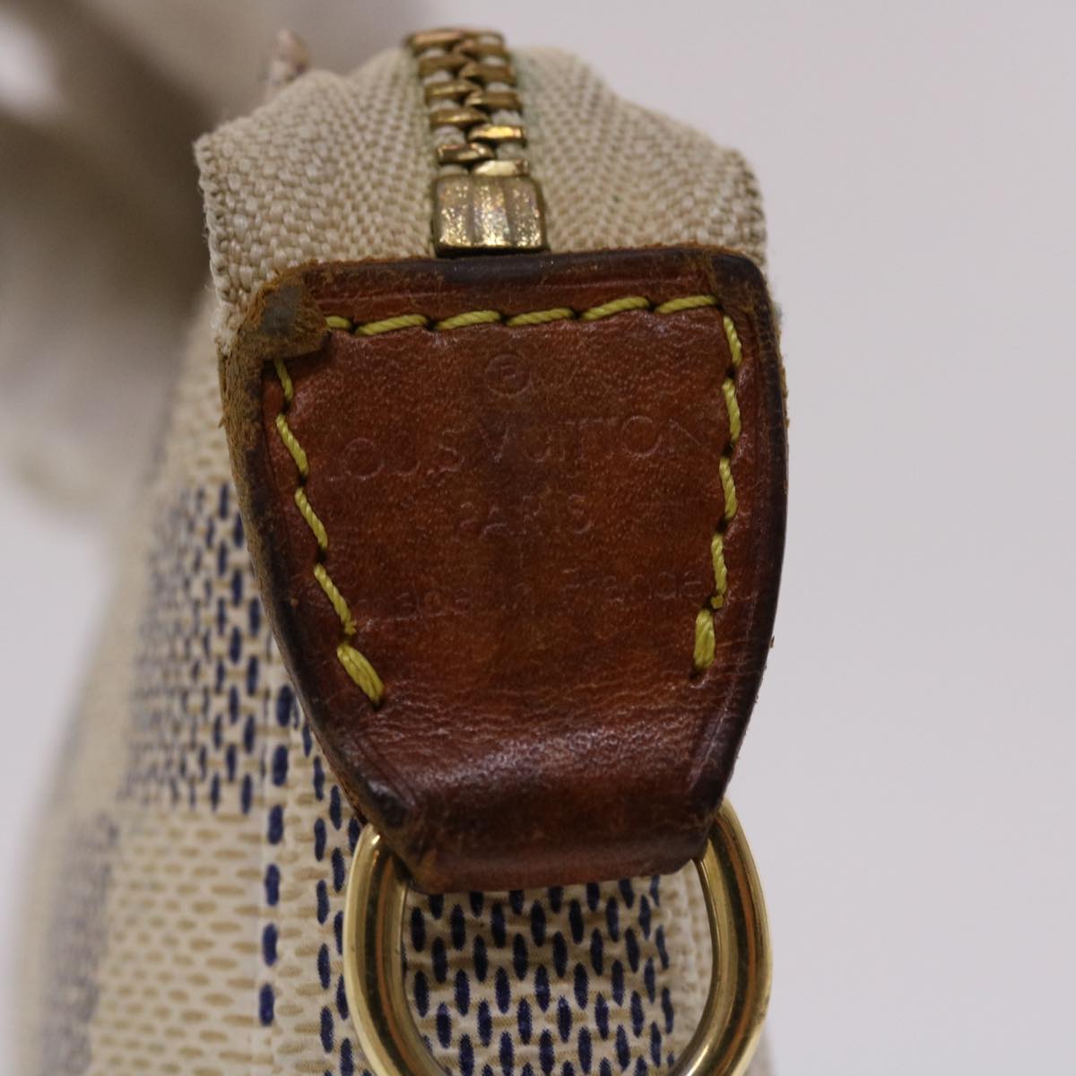 LOUIS VUITTON Damier Azur Mini Pochette Accessoires Pouch N58010 LV 46344