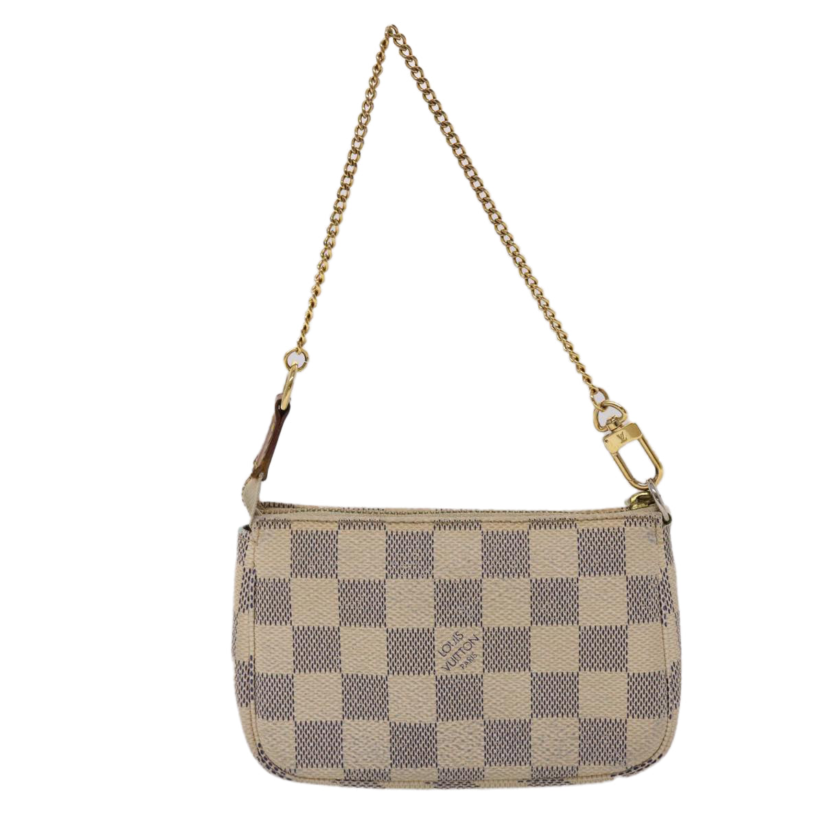 LOUIS VUITTON Damier Azur Mini Pochette Accessoires Pouch N58010 LV 46344