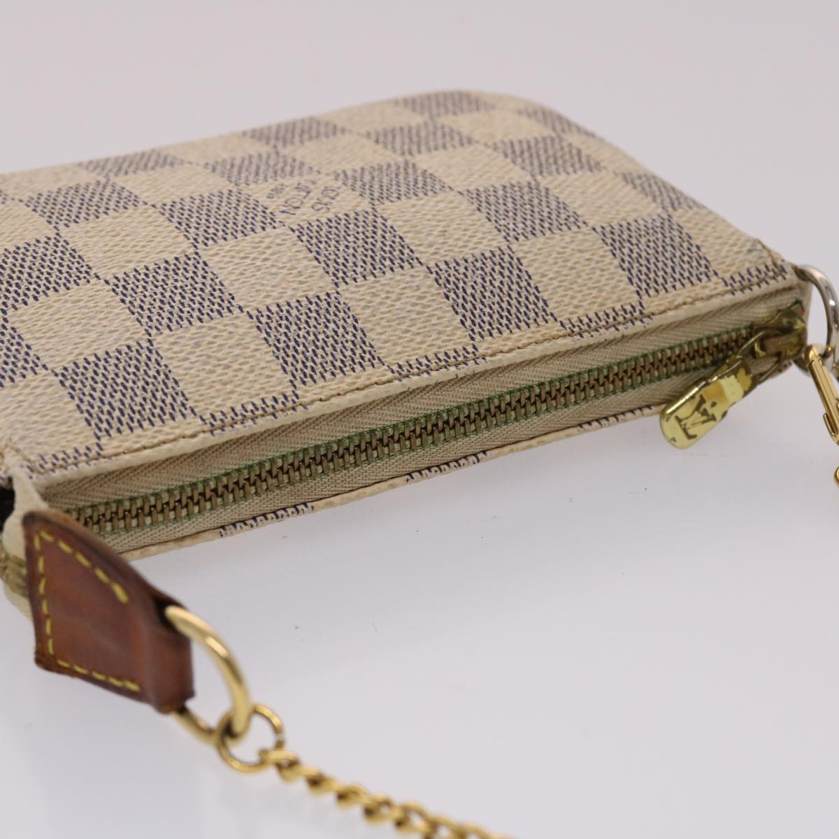LOUIS VUITTON Damier Azur Mini Pochette Accessoires Pouch N58010 LV 46344