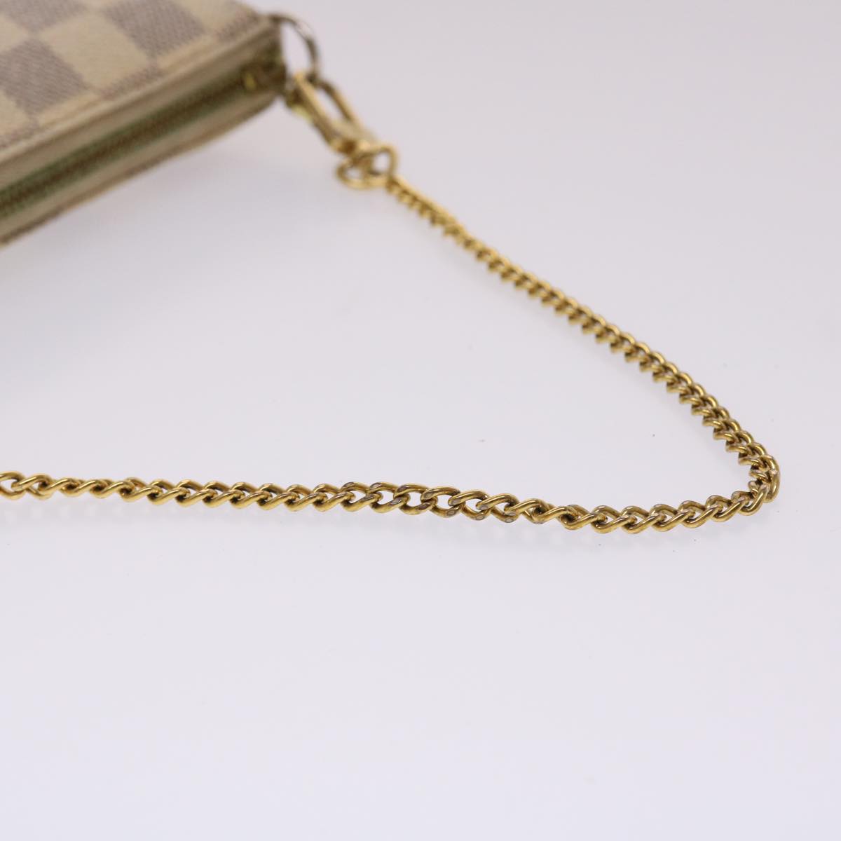 LOUIS VUITTON Damier Azur Mini Pochette Accessoires Pouch N58010 LV 46344