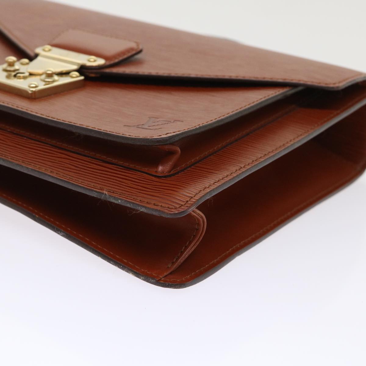 LOUIS VUITTON Epi Monceau Hand Bag Brown M52123 LV 46345