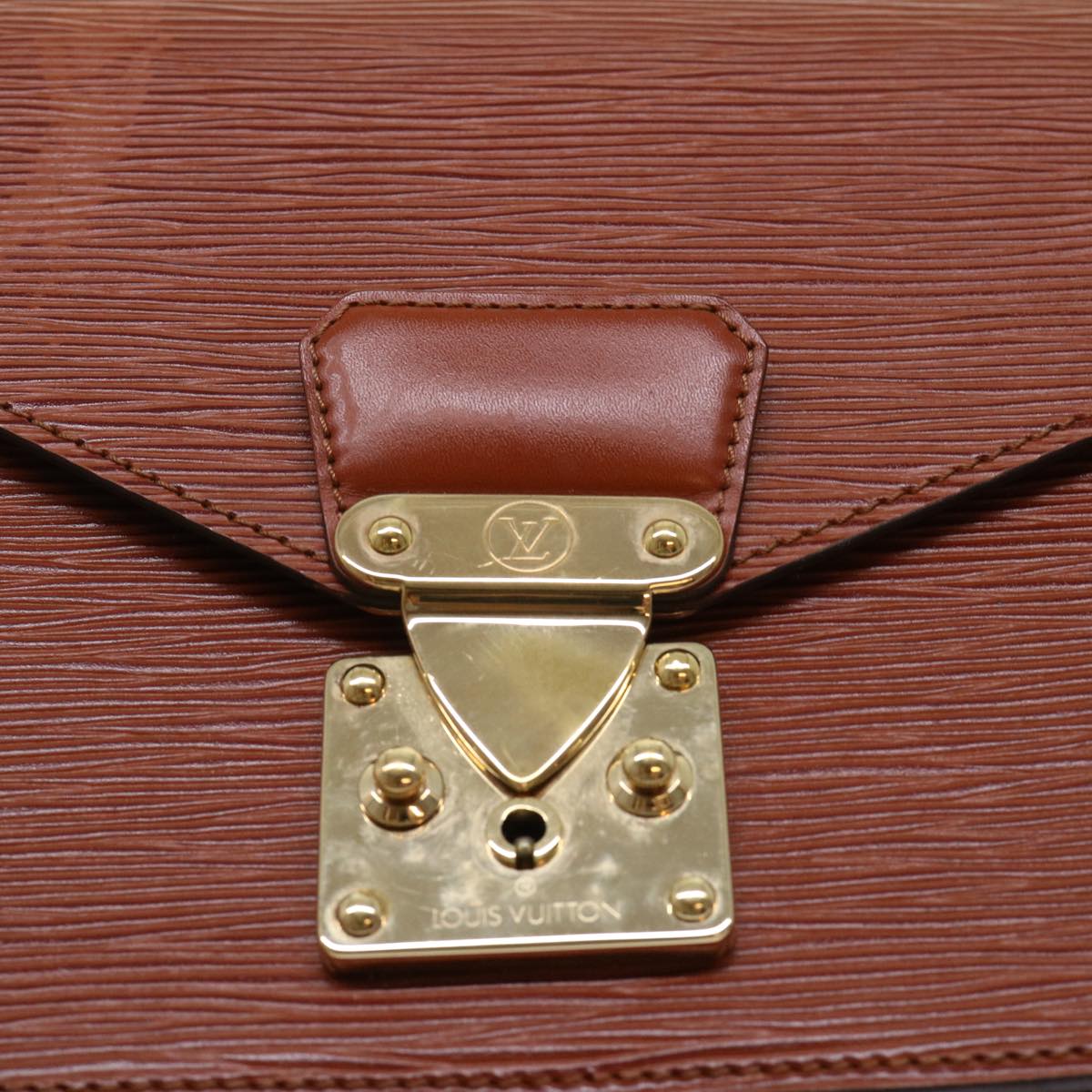 LOUIS VUITTON Epi Monceau Hand Bag Brown M52123 LV 46345