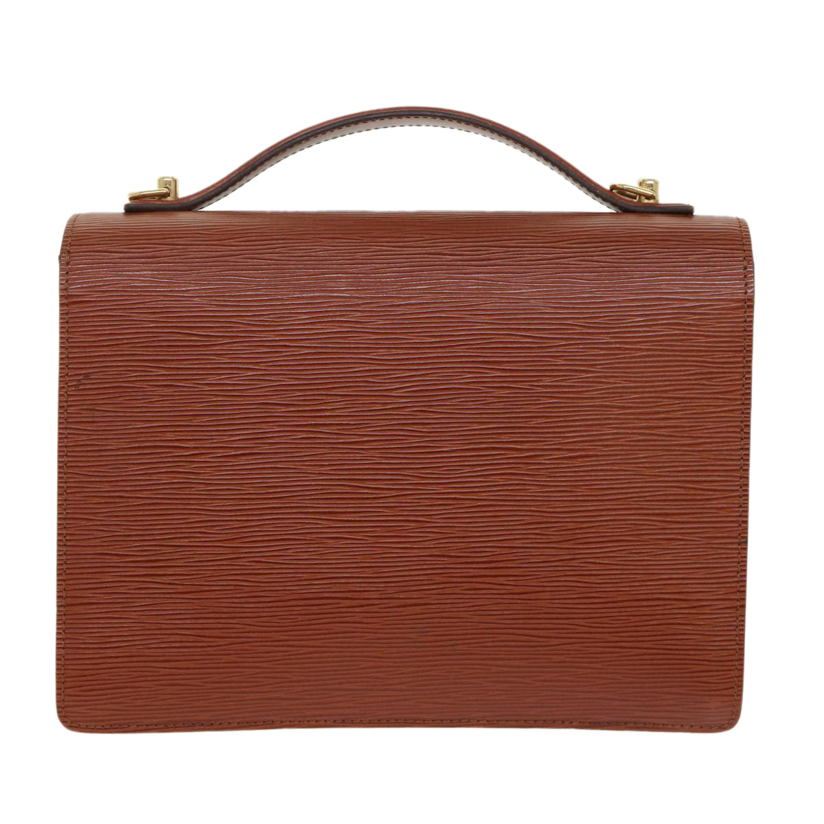LOUIS VUITTON Epi Monceau Hand Bag Brown M52123 LV 46345