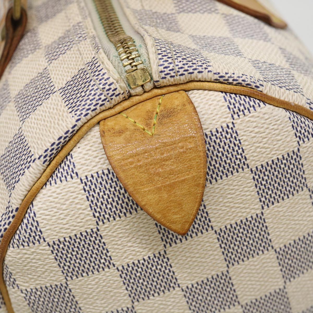 LOUIS VUITTON Damier Azur Speedy 25 Hand Bag N41534 LV 46346