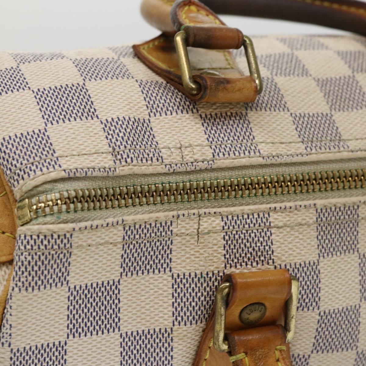 LOUIS VUITTON Damier Azur Speedy 25 Hand Bag N41534 LV 46346