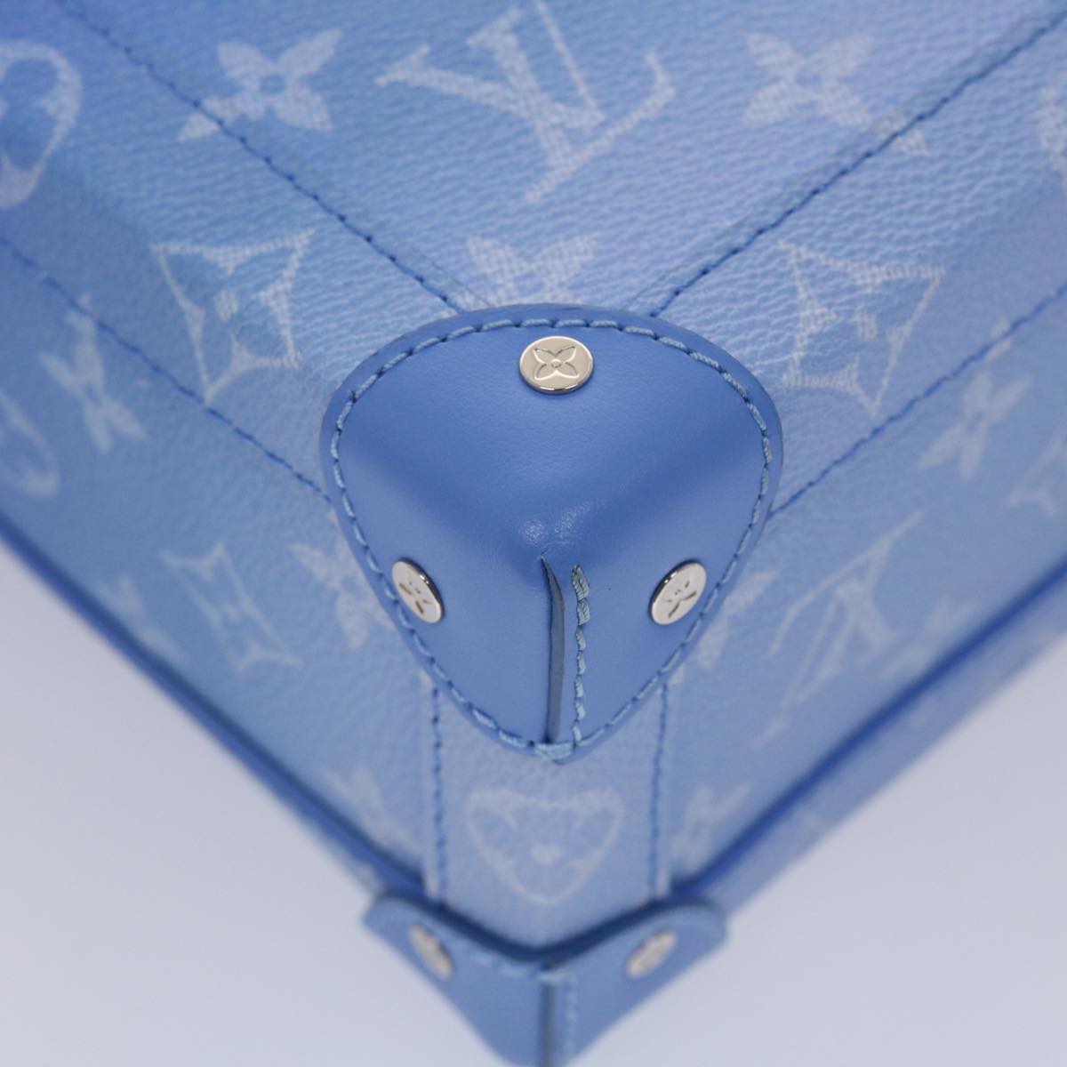 LOUIS VUITTON Monogram Clouds Soft Trunk Shoulder Bag Blue M45430 LV 46350A